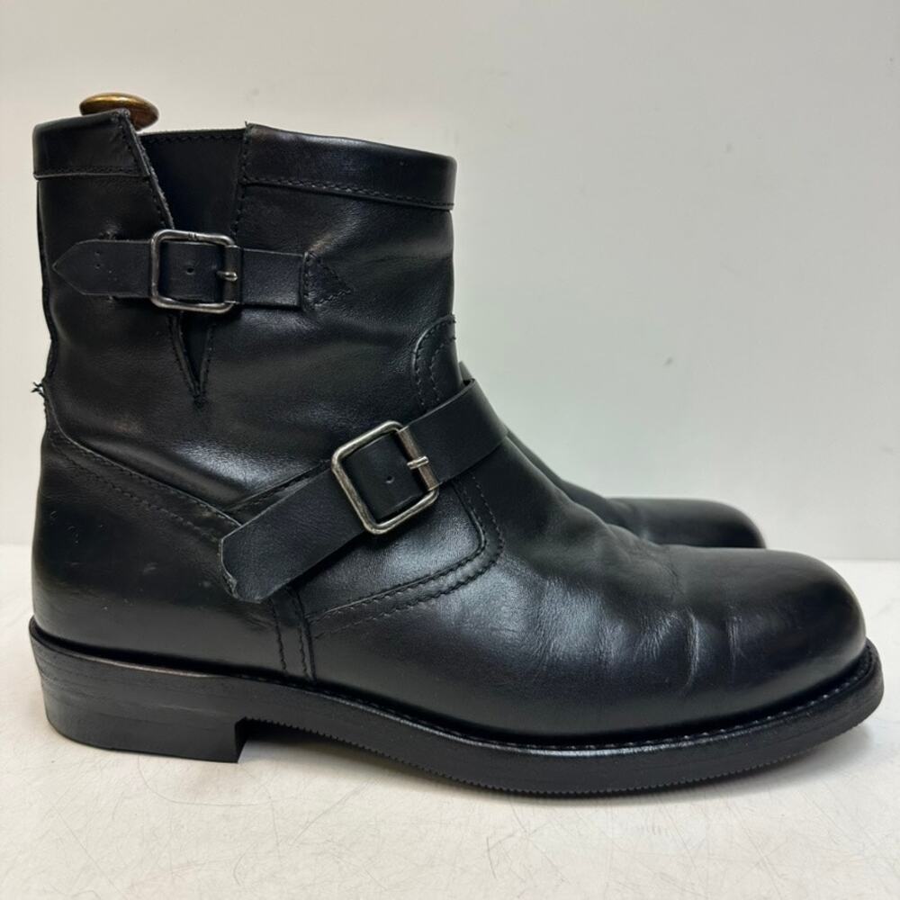 NEW HEELS Ralph Lauren Purple Label Motorcycle Engineer Boots Made in Italy 10 D